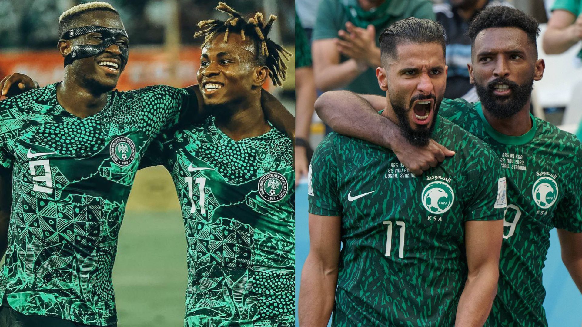 Saudi Arabia Vs Nigeria: Battle of Titans For Peseiro's Super Eagles And Roberto Mancini's Falcons