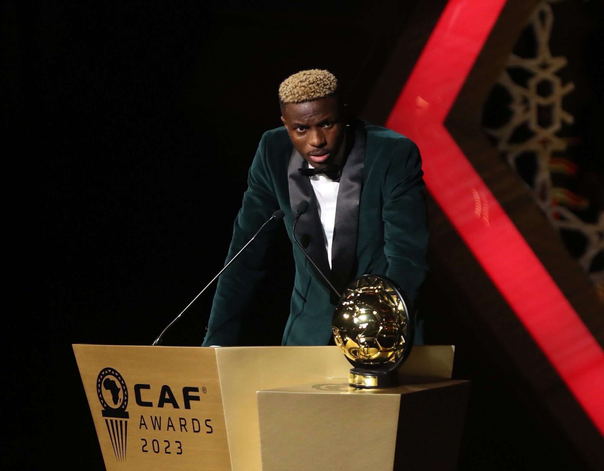 Victor Osimhen Clinches CAF 2023 Men's Player Of The Year Award