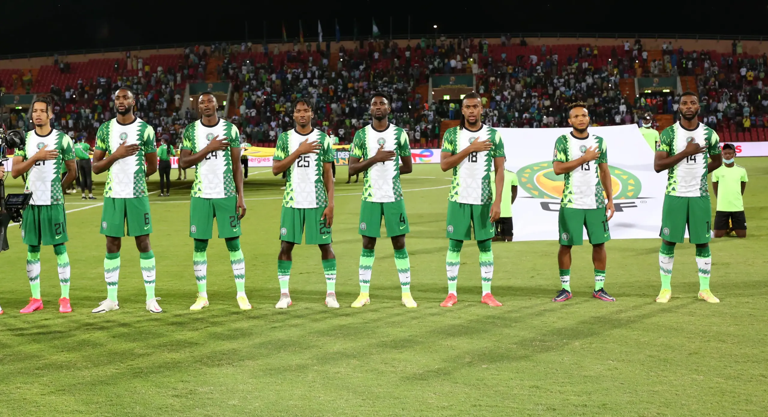 Super Eagles Line Up As Nigeria Faces Equatorial Guinea In 2023 AFCON