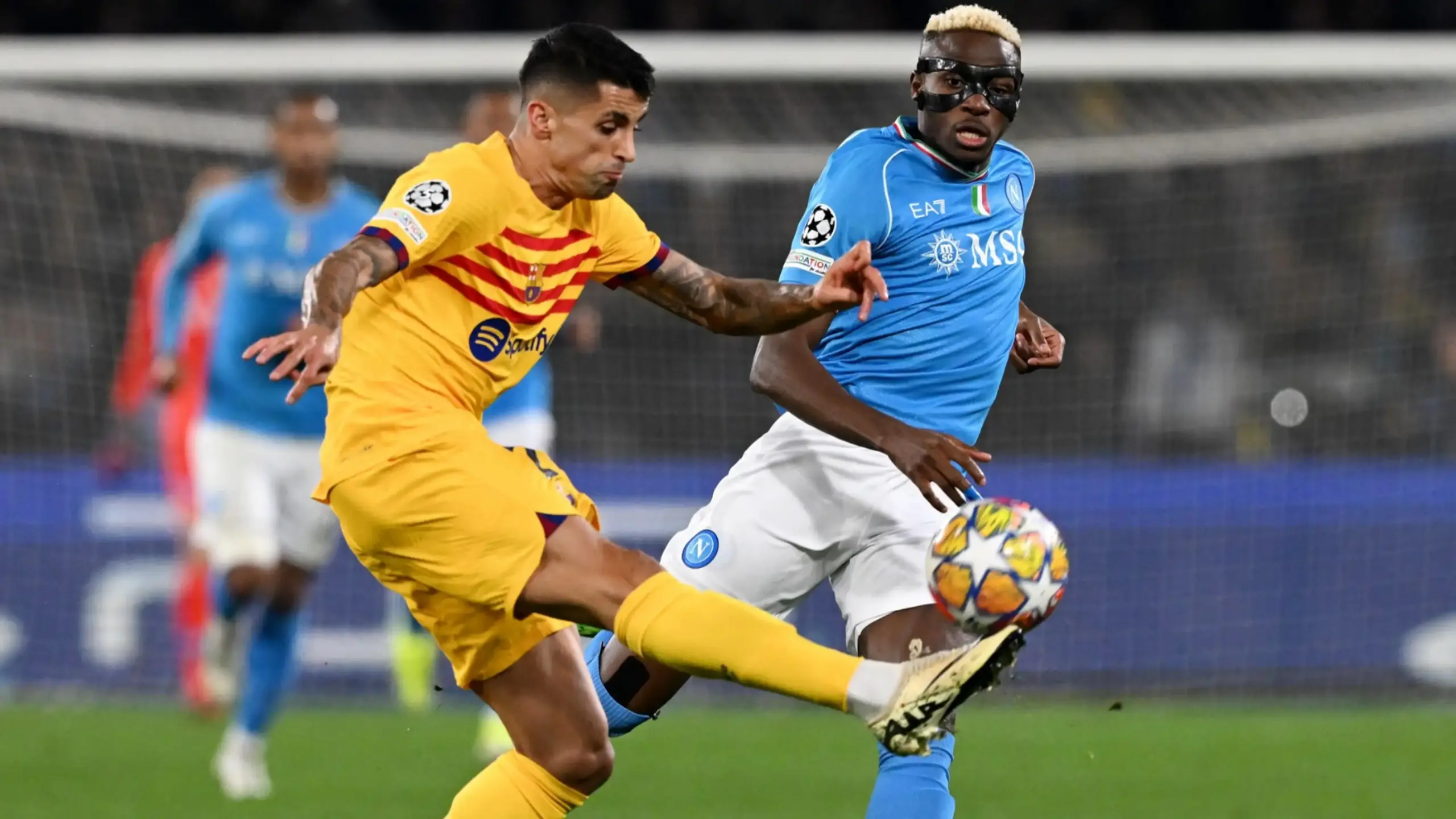 Osimhen Helps Napoli Draw Barcelona In UCL Clash