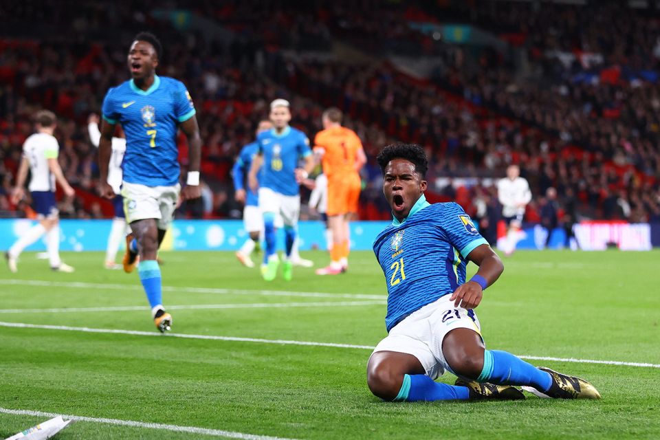 Endrick Scores Lone Goal As Brazil Beat England_ At Wembley Stadium