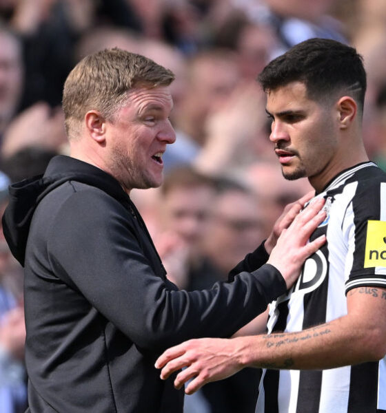 Eddie Howe Says He Is Not Worried About Bruno Guimaraes's Future At Newcastle