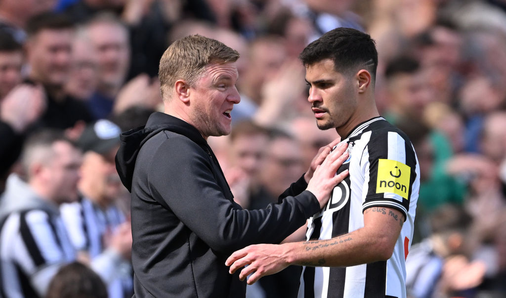 Eddie Howe Says He Is Not Worried About Bruno Guimaraes's Future At Newcastle