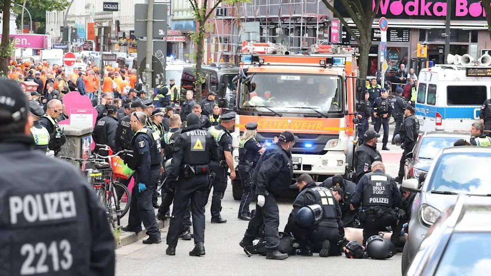 Hamburg Police Fire Shots At Axe-wielding Person At Euro 2024 Fan Parade