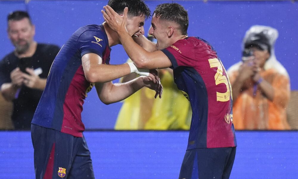 Flick Secures First Victory As Barcelona Beats Man City In Pre-Season Friendly