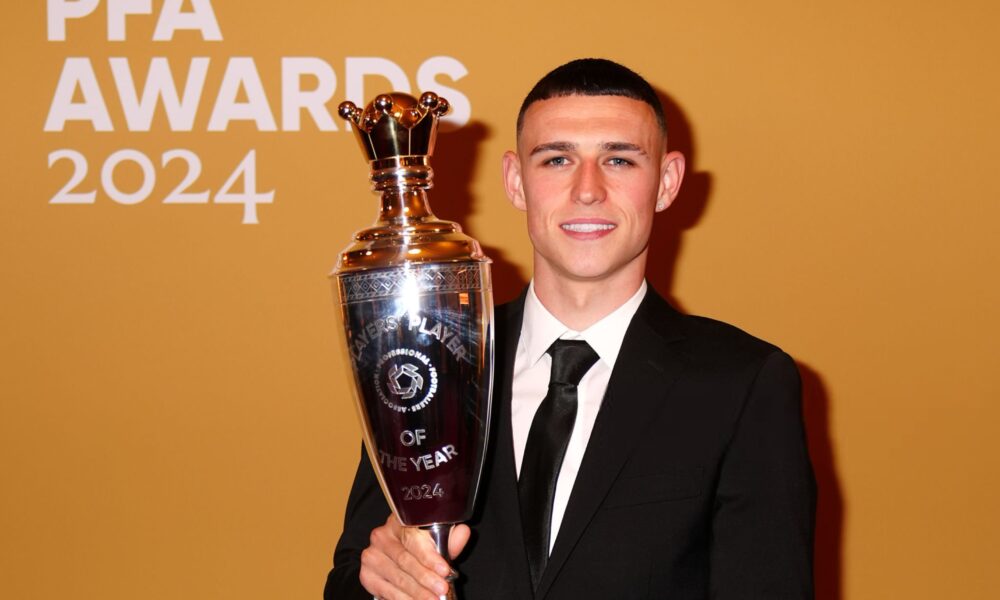 Phil Foden Named PFA Players' Player Of The Year For 2023/24 Season