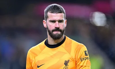 Alisson Becker Doubtful For Liverpool's Clash Against Bournemouth