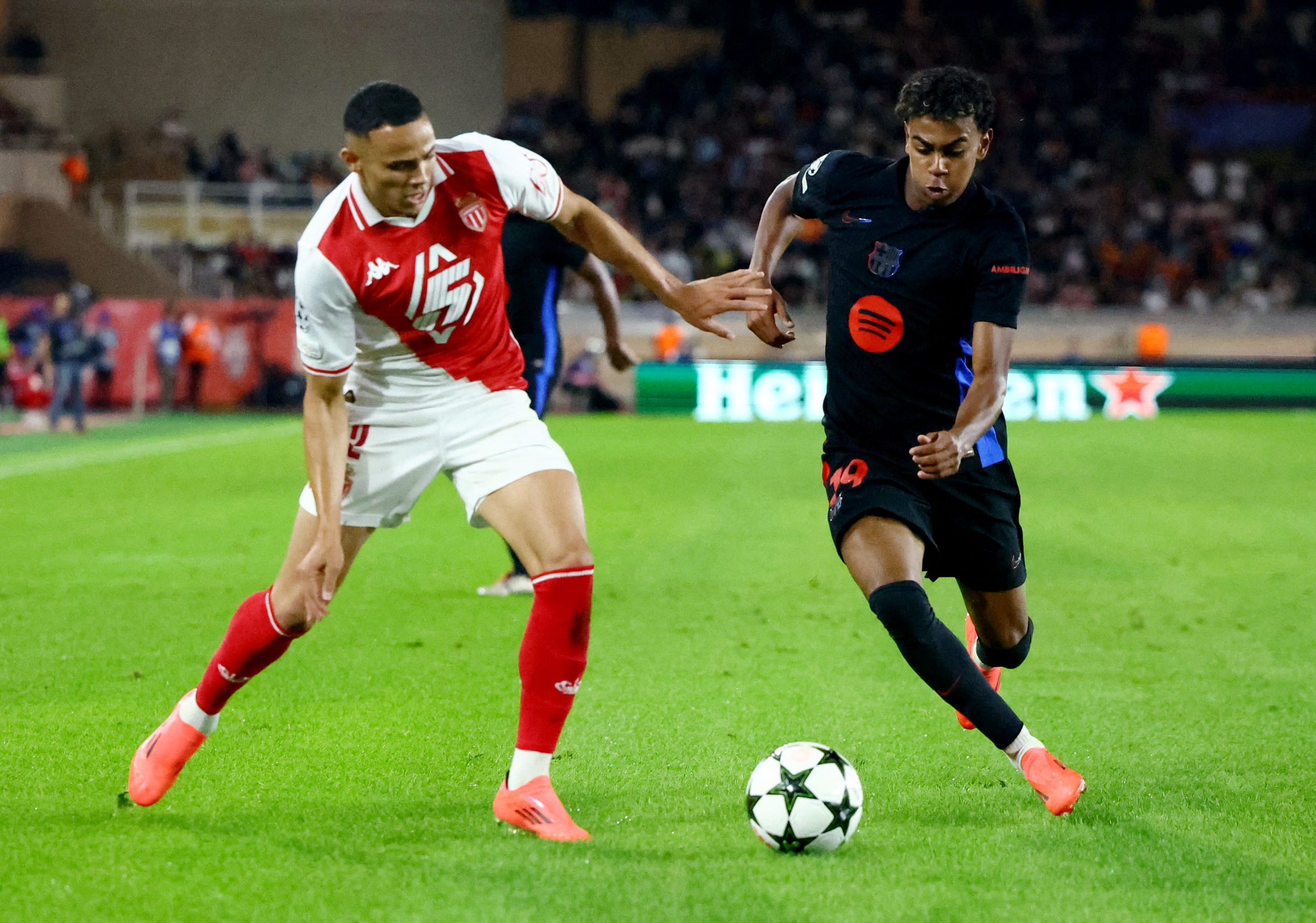 AS Monaco Triumphs Over Barcelona In Thrilling UEFA Champions League Opener