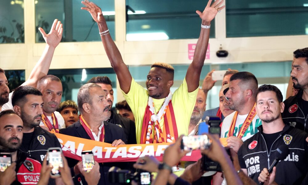 Napoli's Victor Osimhen Arrives In Istanbul To Seal Galatasaray Move