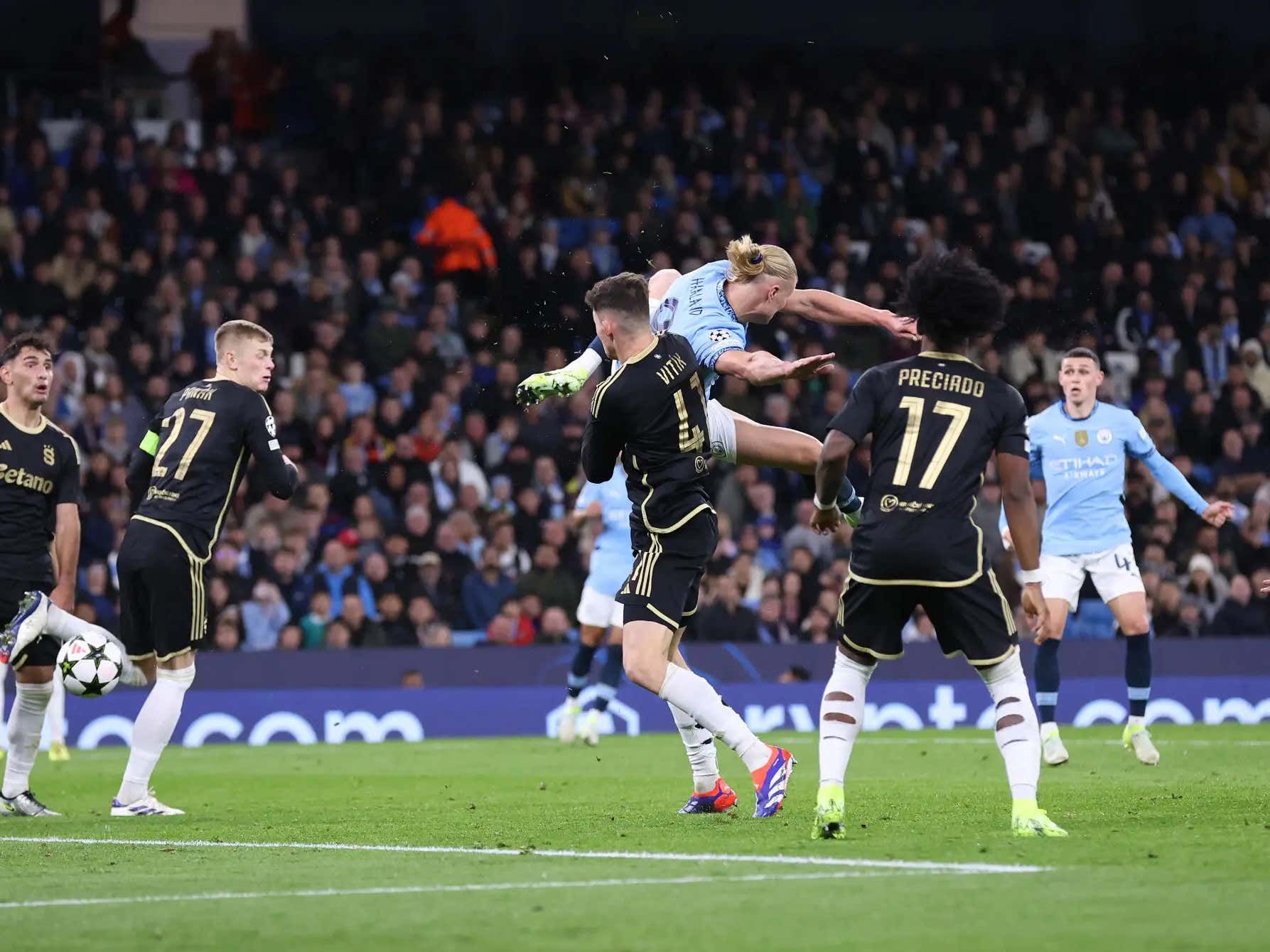 Haaland Shines As Manchester City Secures Victory Over AC Sparta Prague