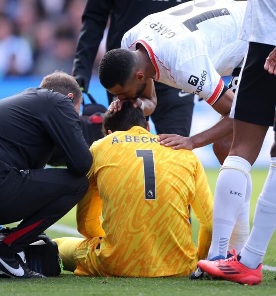 Liverpool Goalkeeper Alisson Out For Weeks With Hamstring Injury