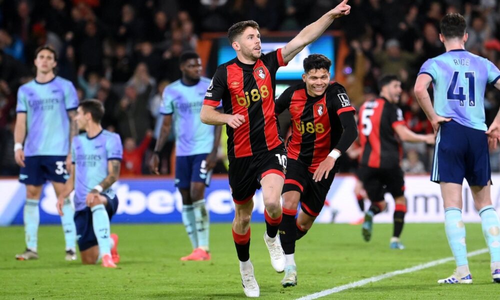 Bournemouth Stuns Arsenal With Hard-fought Victory At Vitality Stadium