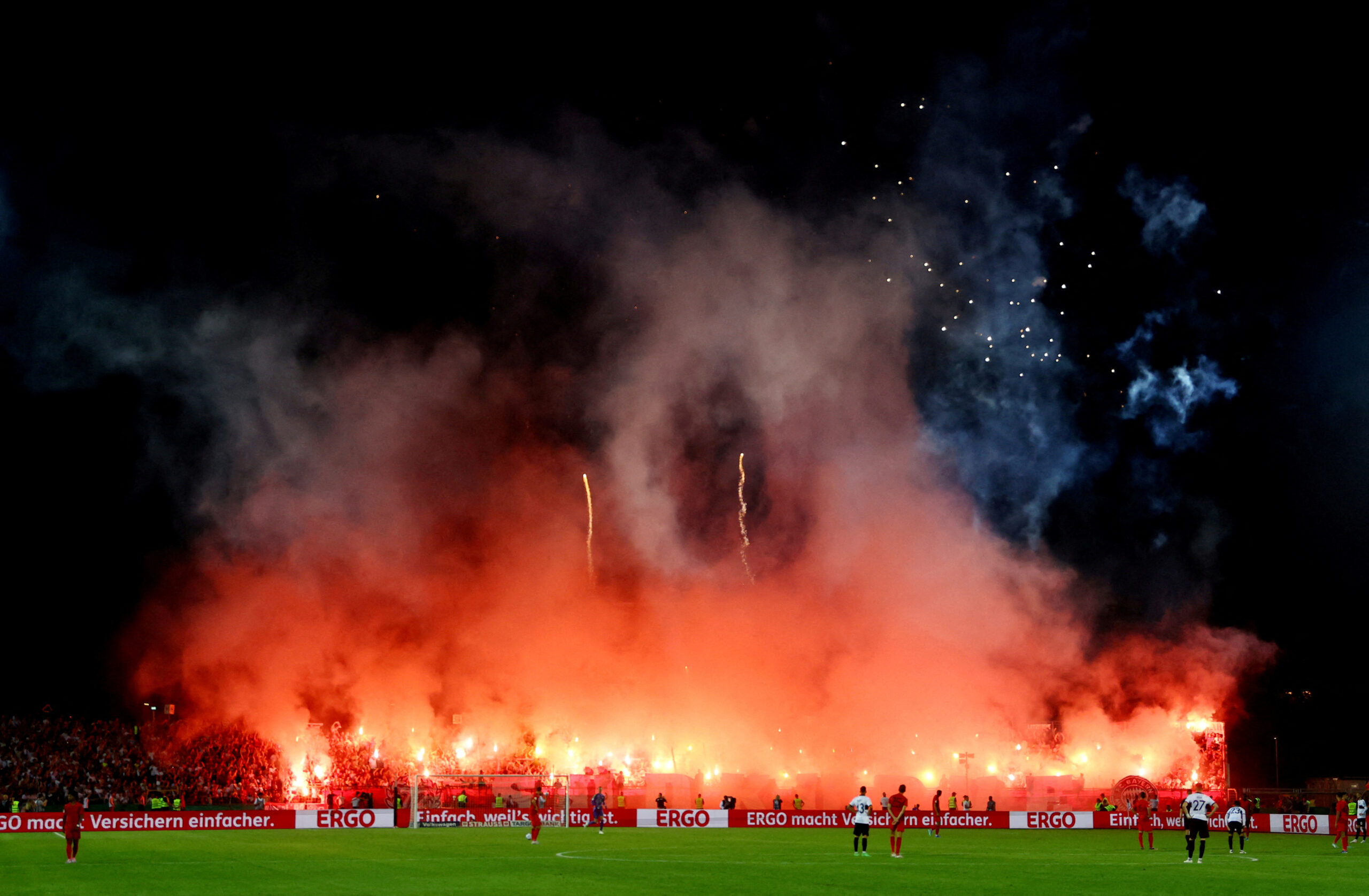 Bayern Munich Fined After Fans Disrupt Cup Game With Flares And Fireworks