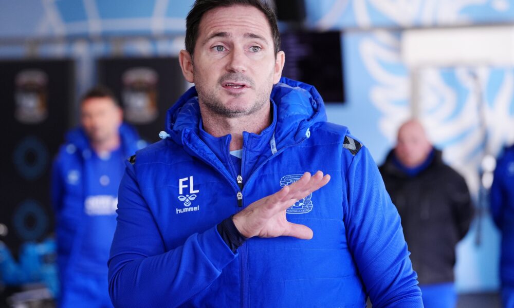 Coventry Announces Frank Lampard As New Head Coach