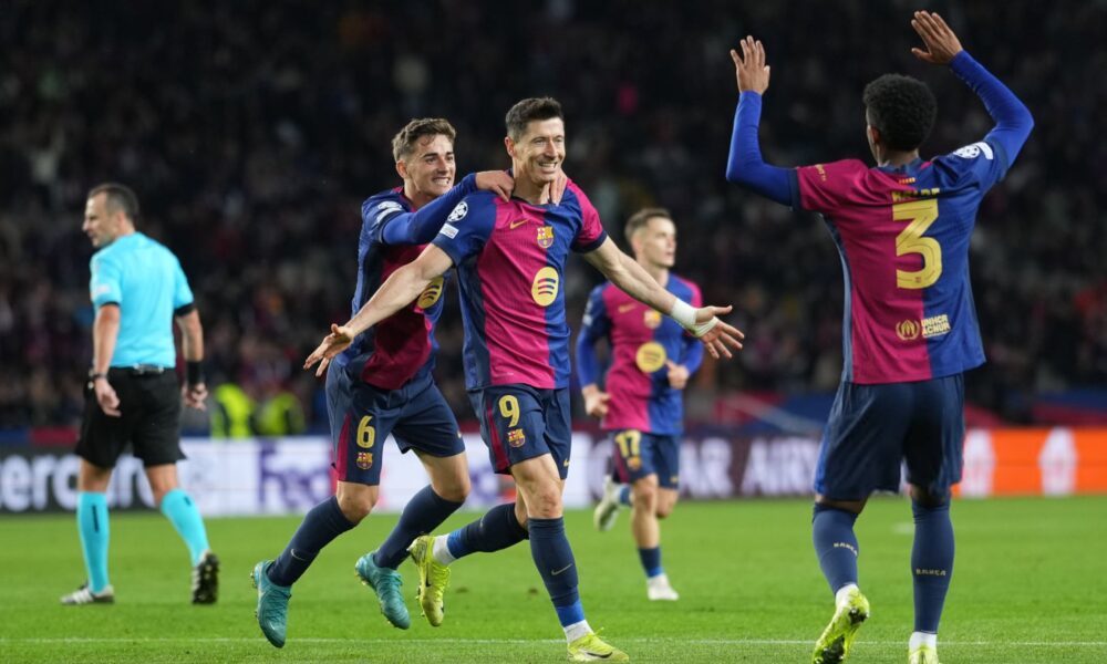 Lewandowski Scores Century as Barcelona Brushes Brest Aside