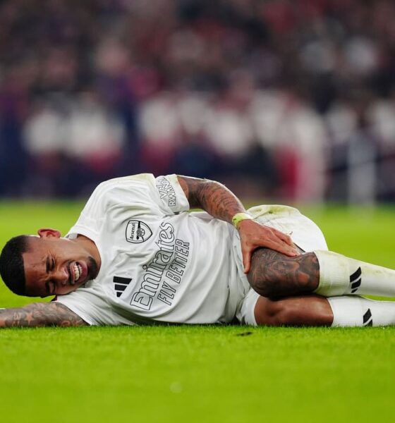 Arsenal Learns Devastating Extent Of Gabriel Jesus' Injury