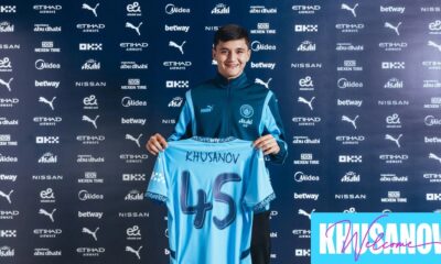 Manchester City Announces Signing Of Uzbek Defender Khusanov From Lens