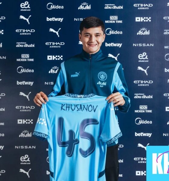 Manchester City Announces Signing Of Uzbek Defender Khusanov From Lens