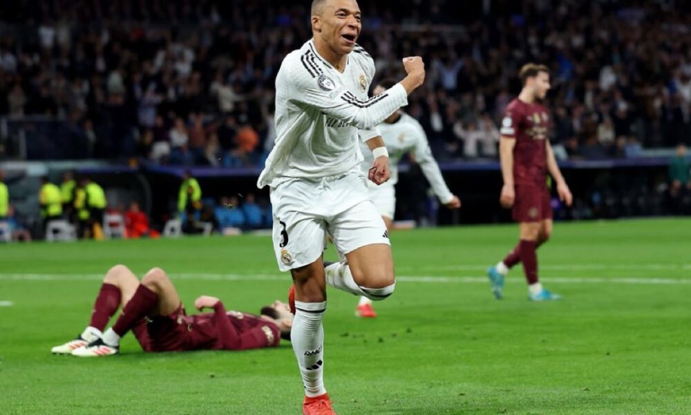 Mbappe Scores Hat-Trick As Real Madrid Triumphs Over Manchester City