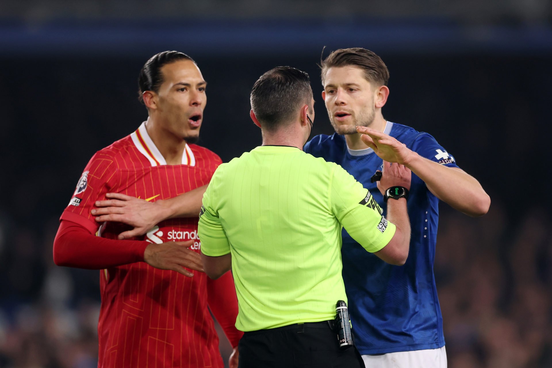 Van Dijk Furious As Everton’s Late Goal Stuns Liverpool In Merseyside Derby