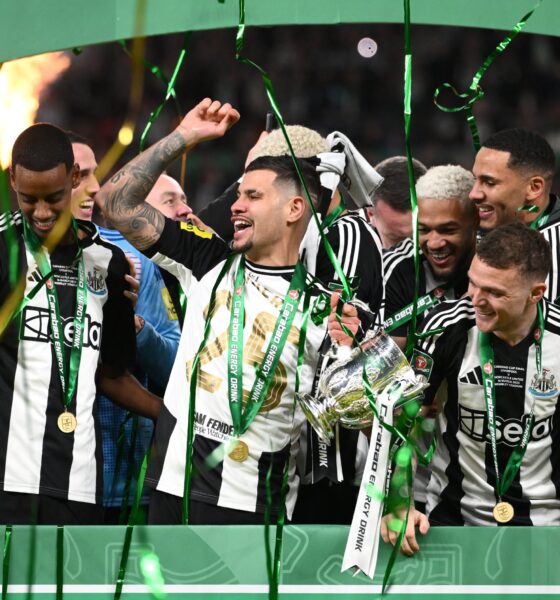 Bruno Guimarães Calls Newcastle's Carabao Cup Triumph The Best Day Of His Life