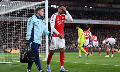 Arsenal’s Gabriel Faces Crucial Scans Amid Fears Of Season-Ending Injury