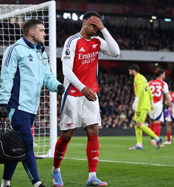 Arsenal’s Gabriel Faces Crucial Scans Amid Fears Of Season-Ending Injury