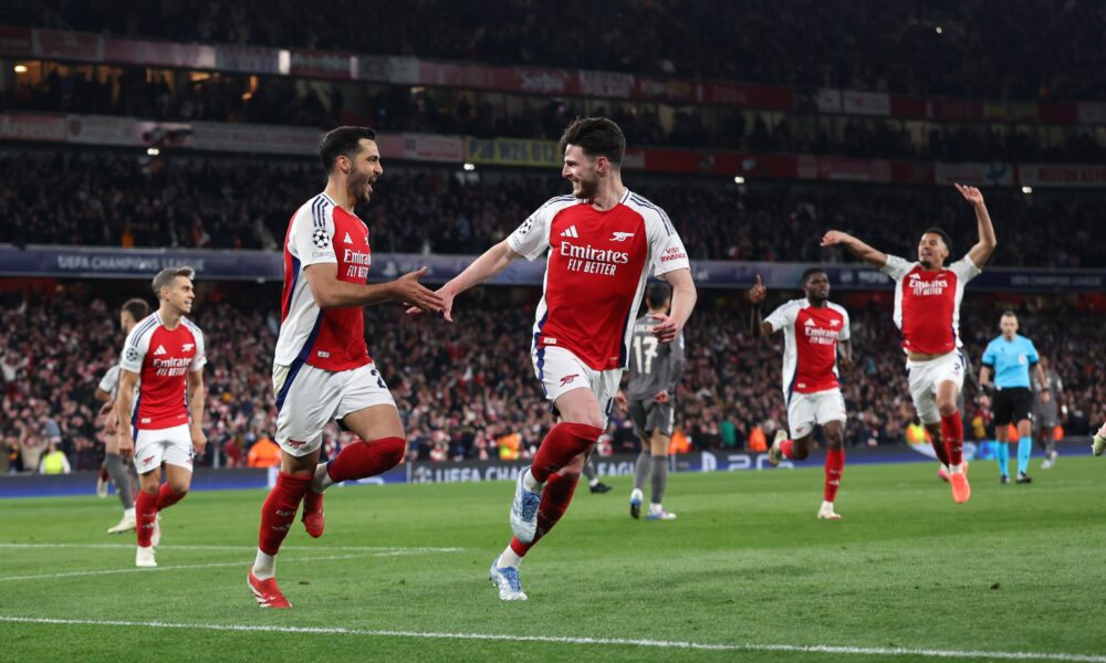 Rice Nets Stunning Double As Arsenal Crush Real Madrid