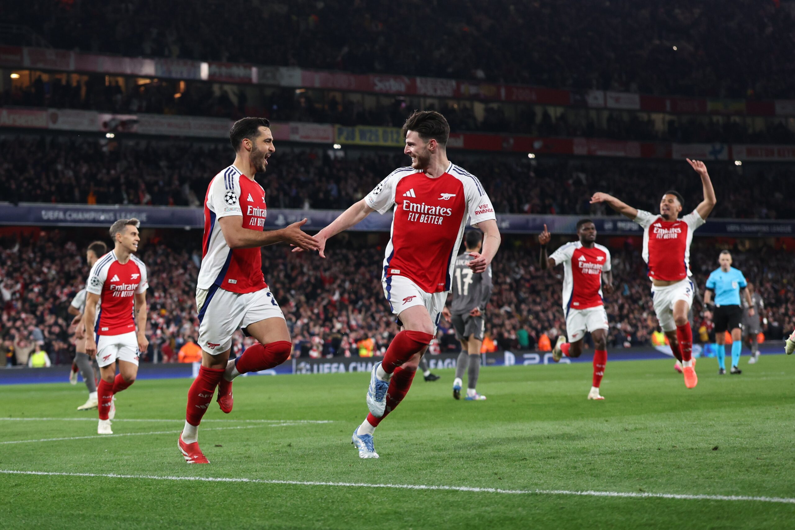 Rice Nets Stunning Double As Arsenal Crush Real Madrid