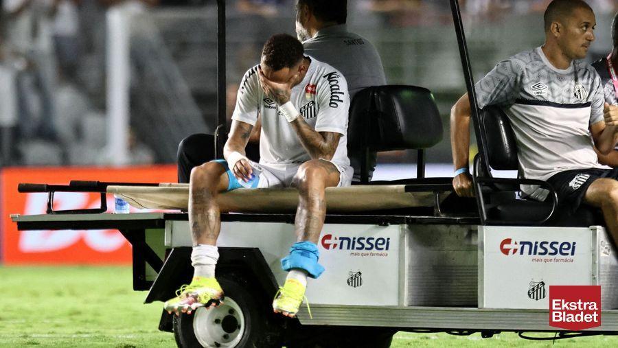 Neymar Leaves Pitch In Tears After Another Injury Setback at Santos