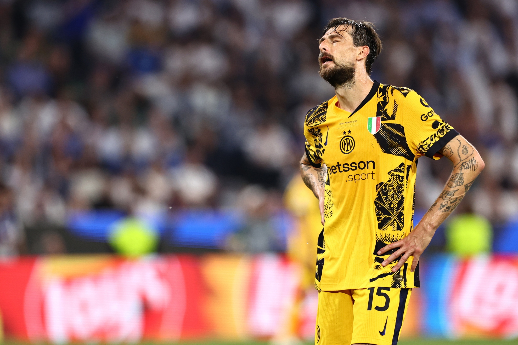 Francesco Acerbi Withdraws From Italy Squad After Inter Milan's Heavy Defeat To PSG