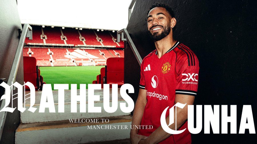 Manchester United Confirms Matheus Cunha Signing From Wolves