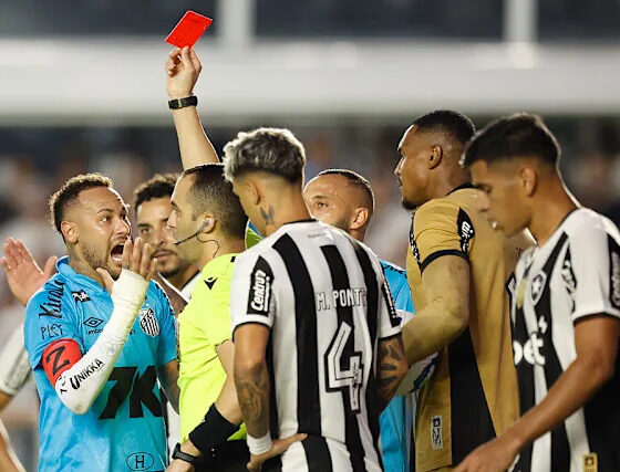 Neymar Receives Red Card In What Could Be Final Match For Santos FC
