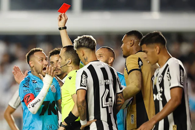 Neymar Receives Red Card In What Could Be Final Match For Santos FC