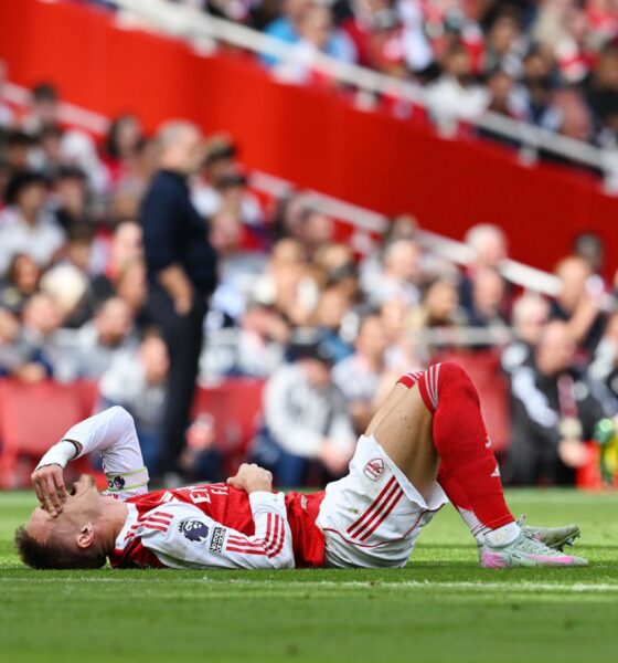 Arsenal Suffers Setback With Ødegaard Injury Against Nottingham Forest