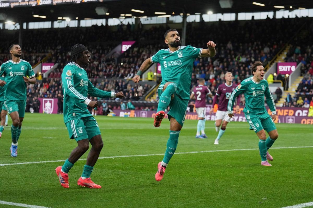 Liverpool’s Mohamed Salah Climbs To Fourth On Premier League All-Time Scorers List With Burnley Winner