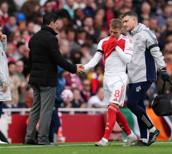 Arteta Provides Worrying Update As Odegaard Suffers New Injury
