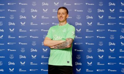 England Jordan Pickford Signs New Contract At Everton
