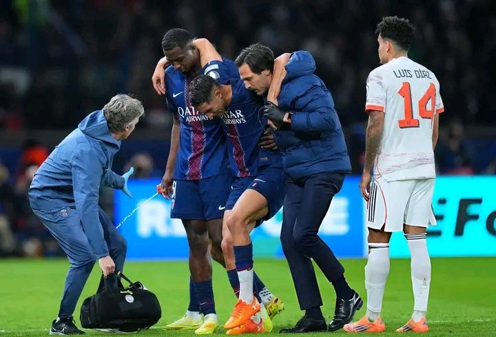 Achraf Hakimi Suffers Painful Injury After Horror Tackle Vs Bayern