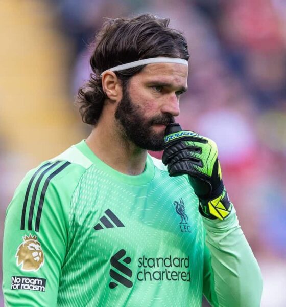 Liverpool's Alisson Returns To Training Ahead Of Nottingham Forest Match