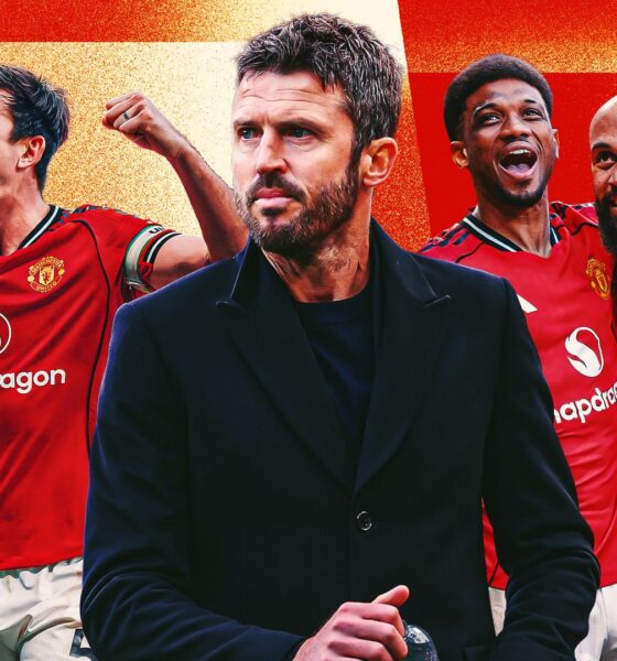 Manchester United players in training