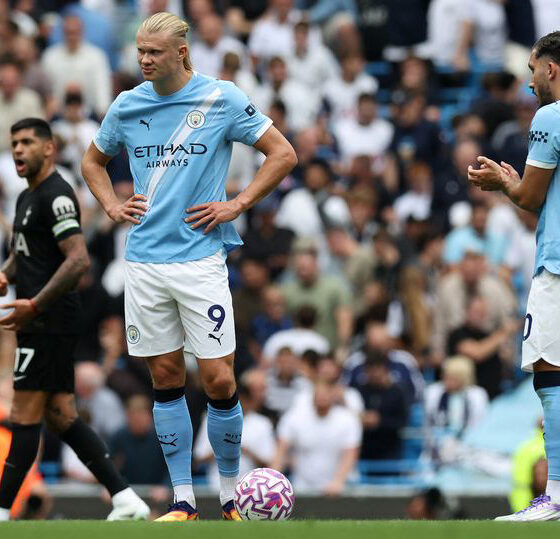 Manchester City vs Tottenham Hotspur in the Premier League