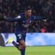 Ousmane Dembele of PSG against Lille in Ligue 1