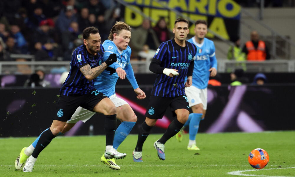 Scott McTominay of Napoli against Inter Milan in Serie A