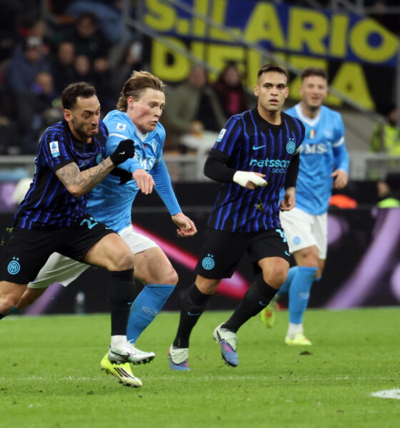 Scott McTominay of Napoli against Inter Milan in Serie A