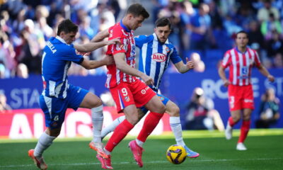 Atletico Madrid Facing RCD Espanyol During A La Liga Match