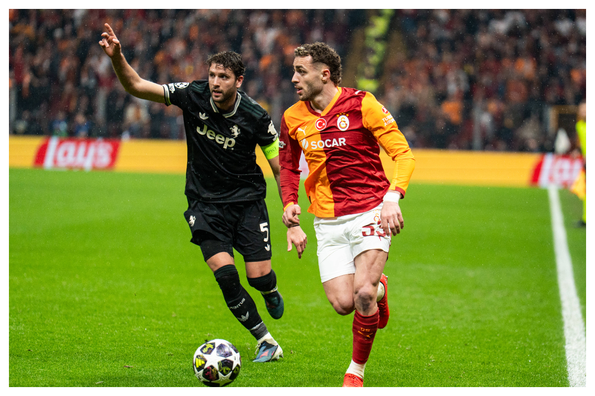 Juventus against Galatasaray in the Champions League playoff