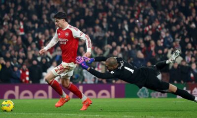 Kai Havertz of Arsenal against Chelsea in the Premier League