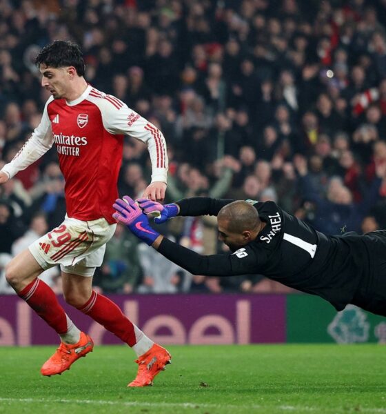 Kai Havertz of Arsenal against Chelsea in the Premier League