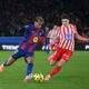 Lamine Yamal of Barcelona against Julian Alvarez of Atletico Madrid in the Copa del Rey semi-final
